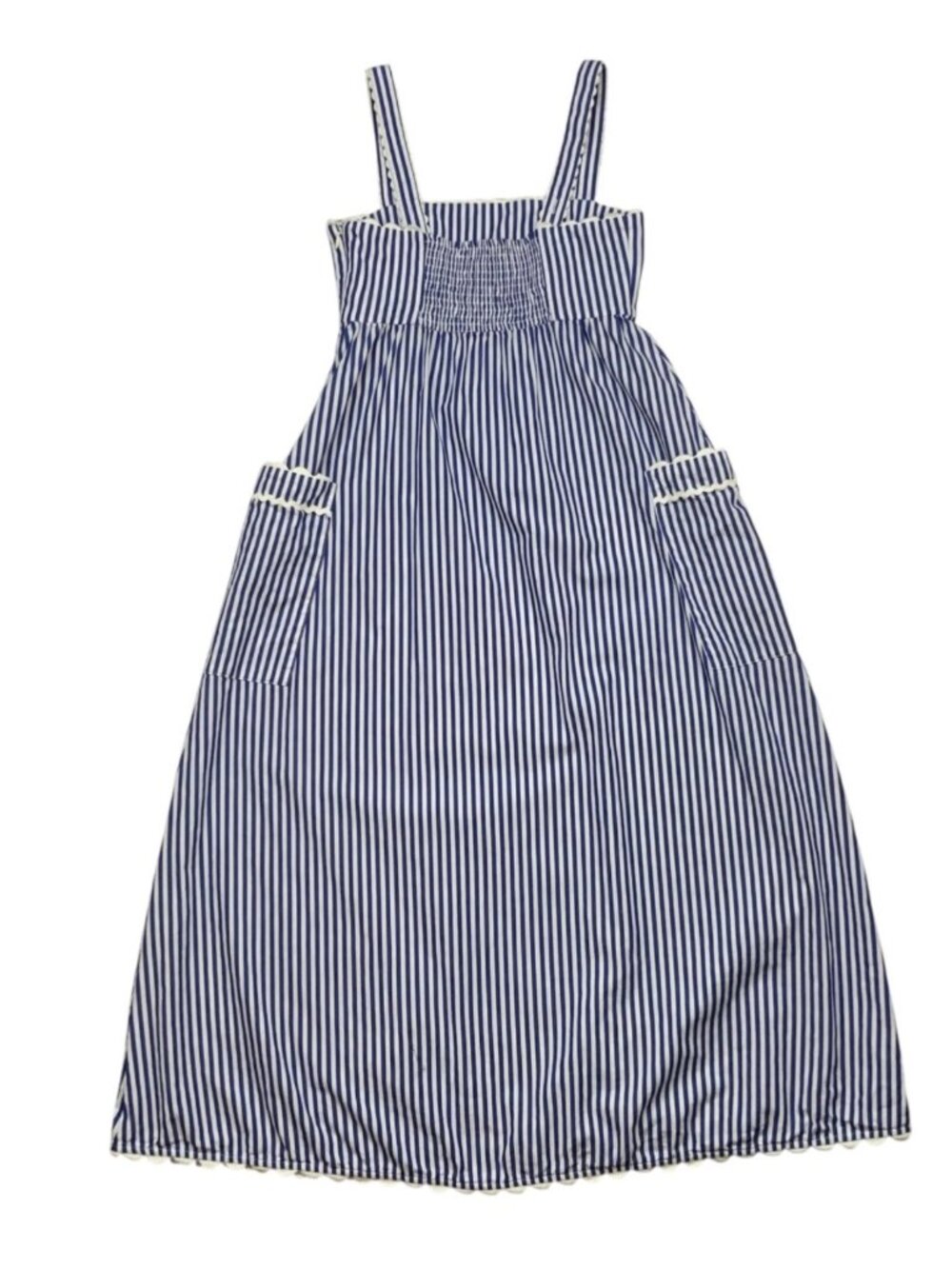 Tuckernuck Blue Stripe Georgia Sleeveless Dress XS Cotton A-Line DEFECT - Picture 15 of 16